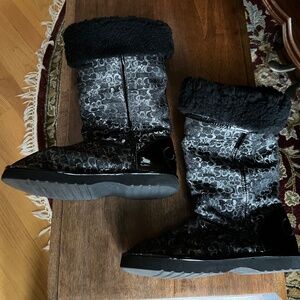 Coach Nikole Black Ugg Boot